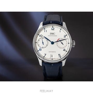 아이더블유씨 포르투기즈 세븐데이즈 블루핸즈 43mm