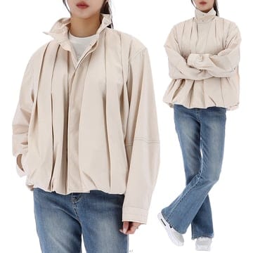 르메르 플리트 자켓 크림색