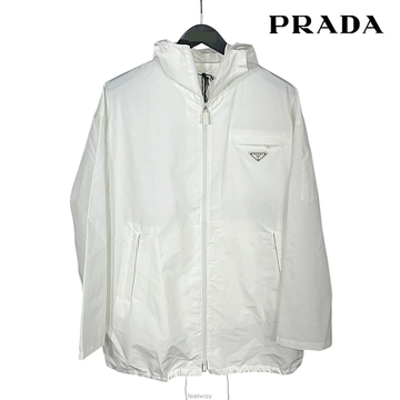 국내당일 프라다 남성 리나일론 오버핏 바람막이 자켓  PRADA SGN847 S 182 U43 F0009