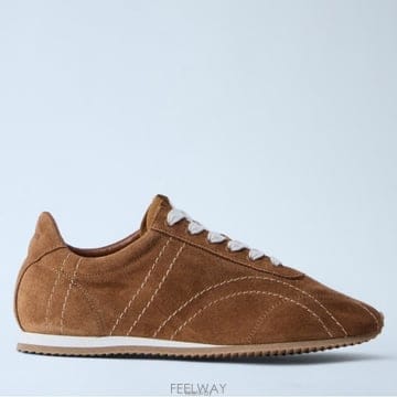 26 FW 토템 탑스티칭 스웨이드 위브 로우 스니커즈 브라운 262 WAS0324 LE0027 362