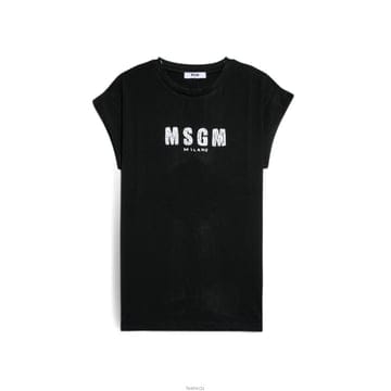 키즈 여성 저지 티셔츠 블랙 S6MSJGTH070 110