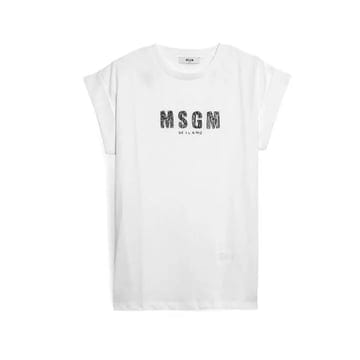 키즈 여성 저지 티셔츠 화이트 S6MSJGTH070 001