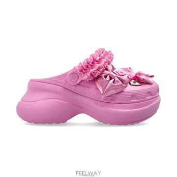 발렌시아가 크록스 엠벨리시드 플랫폼 클로그