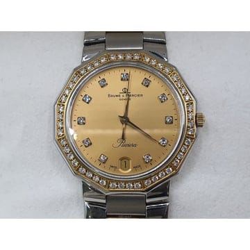 Baume & Mercier Ư�� ���� �޸��ÿ� ���񿡶� 33mm 18K YG ���� ���̾� 11point DIA �޺� ���±�Ư�� ���� �޸��ÿ� ���񿡶� 33mm 18K YG ���� ���̾� 11