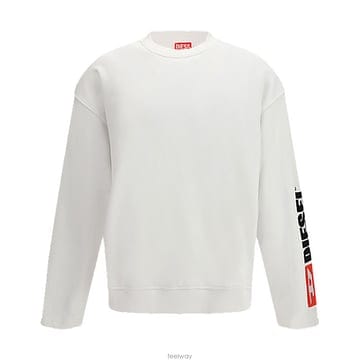 디젤 로고 코튼 맨투맨