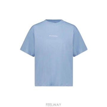 26 FW 발렌시아가 로고 프린트 크루넥 티셔츠 4773 850990TTVJ1