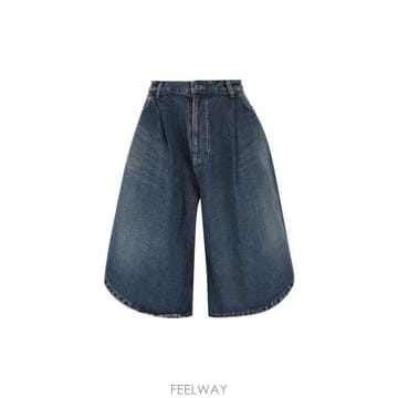 26 FW 발렌시아가 디스트레스드 튤립 버뮤다 쇼츠 4060 872219TRW61