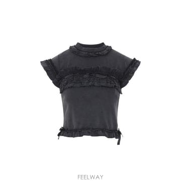 26 FW 발렌시아가 러플 디테일 탑 1055 836121TTVF8