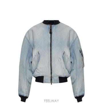26 FW 발렌시아가 스탠다드 지퍼업 데님 봄버 자켓 4009 851006TTWB1