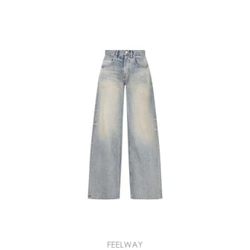 26 FW 발렌시아가 와이드 레그 배기 진 6379 857231TQW55