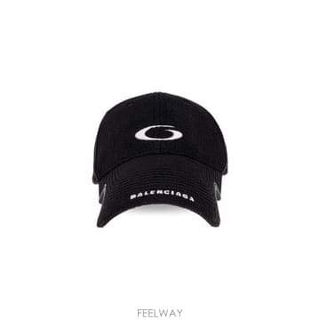 발렌시아가 자수 플리스 베이스볼 캡
