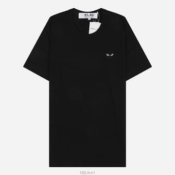 꼼데가르송 6S AX T064 051 1 블랙 하트 티셔츠 블랙