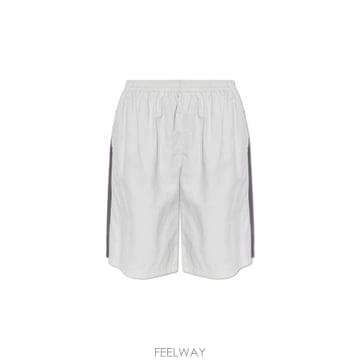 발렌시아가 로고 자수 쇼츠
