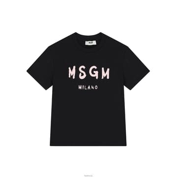 키즈 저지 티셔츠 블랙/핑크 S6MSJUTH001 11088