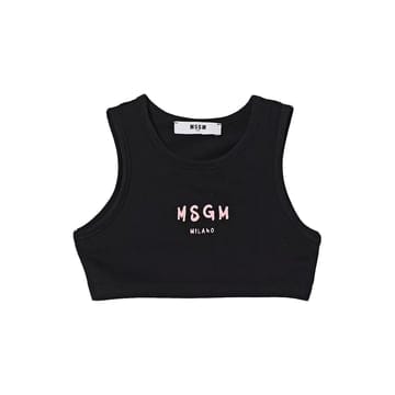 키즈 크롭 저지 탑 블랙/핑크 S6MSJGTO011 11088