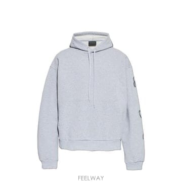 발렌시아가 필기체 오버사이즈 후드티