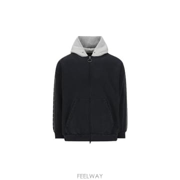 26 FW 발렌시아가 스트라이프 패치 후드 집업 후드티 3563 858137TTVP6