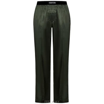 26 FW 톰포드 로고 웨이스트밴드 새틴 파자마 팬츠 306 T4H201010