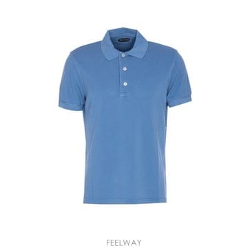 26 FW 톰포드 숏슬리브 폴로 셔츠 블루 HB284 JPS011JMT013