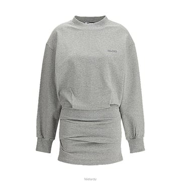 디 아티코 여성 아티코 플리스 셔링 미니 드레스