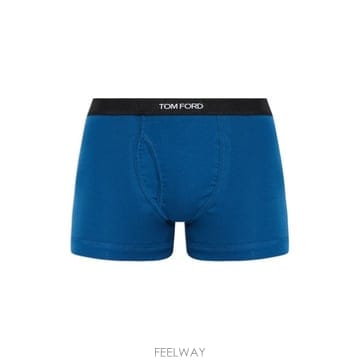 26 FW 톰포드 로고 웨이스트밴드 박서 브리프 블루 428 T4LC310400