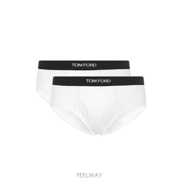 26 FW 톰포드 2팩 로고 웨이스트밴드 미드라이즈 레귤러 브리프 T4XC11040