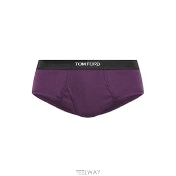 26 FW 톰 포드 로고 밴드 스트레치 브리프 퍼플 502 T4LC110400