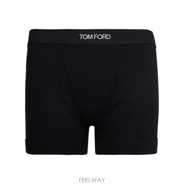 26 FW 톰포드 로고 레귤러 다크톤 스트레치 복서 블랙 T4LC31040