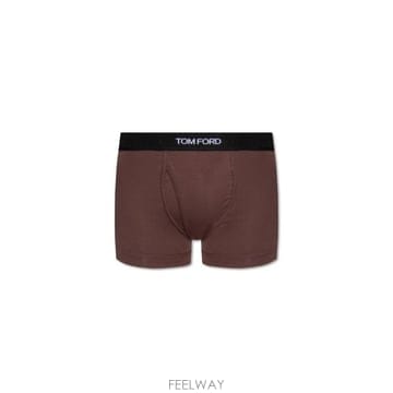 26 FW 톰포드 브라운 코튼 스트레치 밴드 박서 브리프 206 T4LC31040
