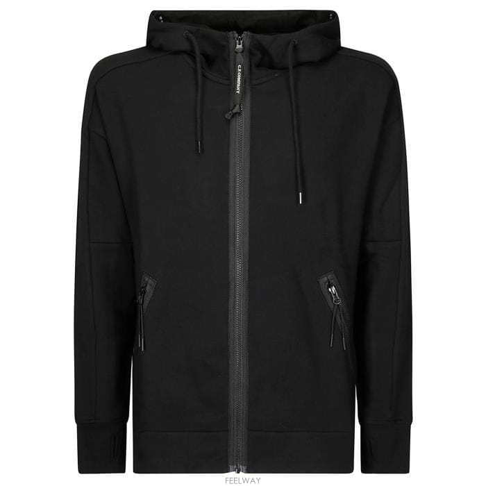 26 FW CP컴퍼니 고글 디테일 드로스트링 지퍼 후드티 999 18CMSS028A005086W