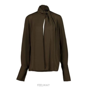 26 FW 톰포드 롱슬리브 새틴 실크 블라우스 KB349 CA3319FAX1507