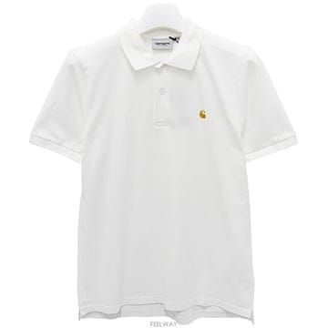 더팩토리 26SS 칼하트 윕 CHASE 체이스 피케 폴로 반팔티 화이트 I023807 00RXX