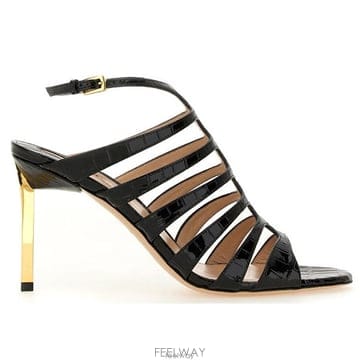 26 FW 톰포드 케이지 엠보싱 8cm 힐 샌들 1N001 W3490LSP035G