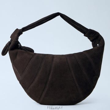 26 FW Fortune Croissant 포춘 크루아상 스웨이드 커브 토트백 브라운 BG0071 LL0189 