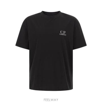 26 FW CP컴퍼니 로고 프린트 크루넥 티셔츠 999 20CMTS086A005100W