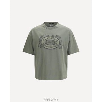 26 FW CP컴퍼니 박시 로고 티셔츠 921 20CMTS220A005697O
