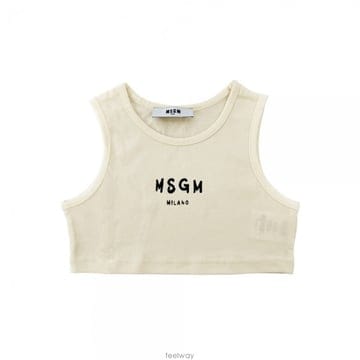 키즈 크롭 저지 탑 크림 S6MSJGTO011 013