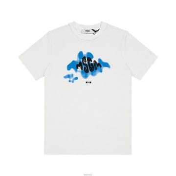 키즈 브러쉬드 티셔츠 화이트 S6MSJBTH195 001
