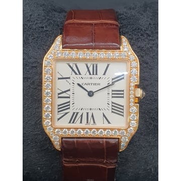 특가 Cartier Santos Dumont 산토스 뒤몽 18K PG ADB버클 풀셋 상태굿