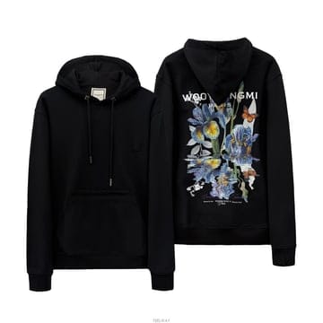 [당일출고] 26SS 우영미 플라워 백로고 후드 티셔츠 W261TS36741B