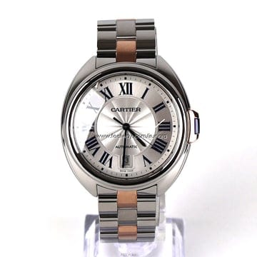 [중고명품다올] 까르띠에 끌레 드 핑크골드 콤비 오토매틱 남성시계 42mm W2CL0002