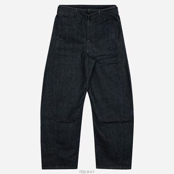 르메르 6S PA326 LD1056 BL760 트위스트 벨티드 데님 팬츠