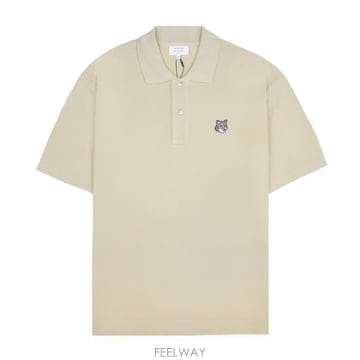 26SS 메종키츠네 PM00210KP0001 0450 폭스 헤드 컴포트핏 폴로 티셔츠