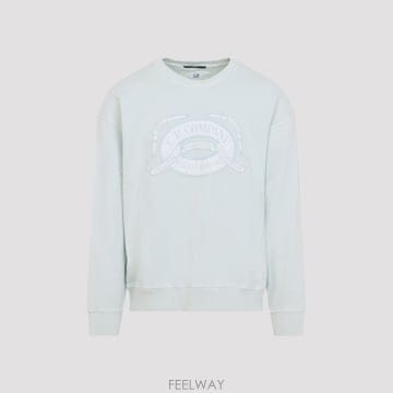 26 FW CP컴퍼니 로고 크루넥 코튼 스웨트셔츠 804 20CMSS217A006090O