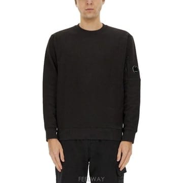 26 FW CP컴퍼니 로고 디테일 플리스 스웨트셔츠 999 18CMSS023A005086W