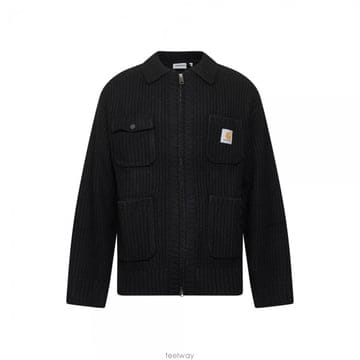 26SS 초어 로고 패치 니트 자켓 블랙 I035399 89XX