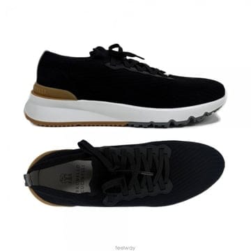 26SS 로고 탭 스니커즈 블랙 MZUPMBO252 CIK10