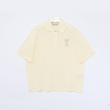 아미 하트 니트 로고 카라 반팔 남성 PK티셔츠 UPL428 JE0221 136
