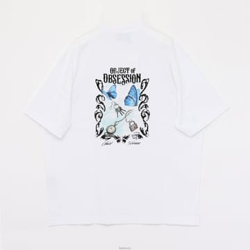 솔리드옴므 버터플라이 그래픽 반팔 티셔츠