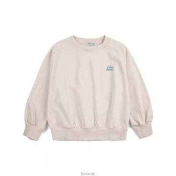 보보 쇼즈 보보쇼즈 핸드 프린팅 맨투맨 오프화이트